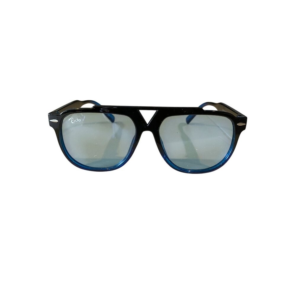 Rocky Black & Blue Retro Sunglasses With Tinted Lenses